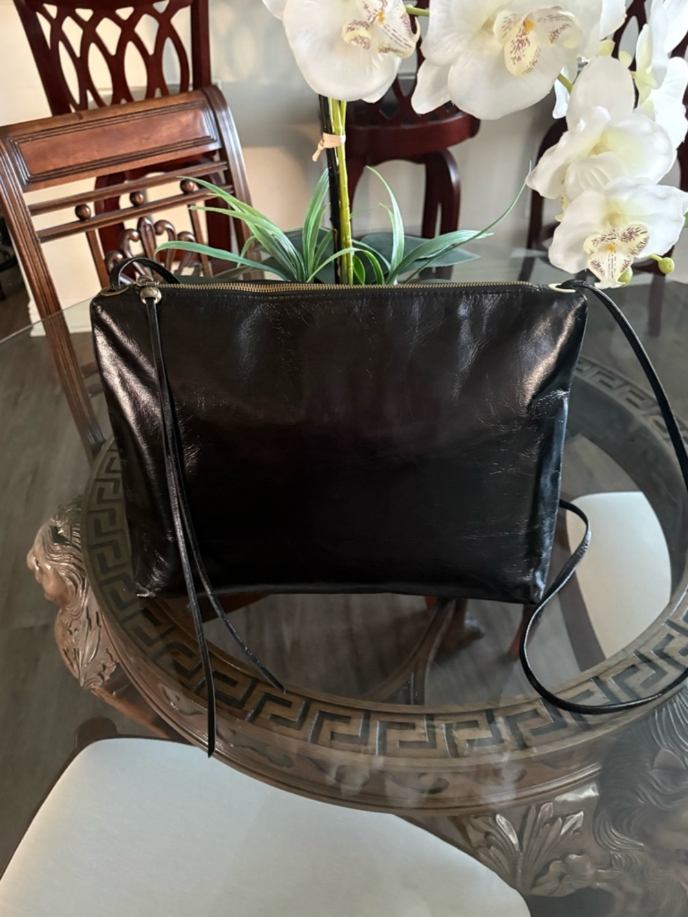 🖤🖤HOBO LARGE BLACK LEATHER CROSSBODY/SHOULDER BAG!🖤🖤